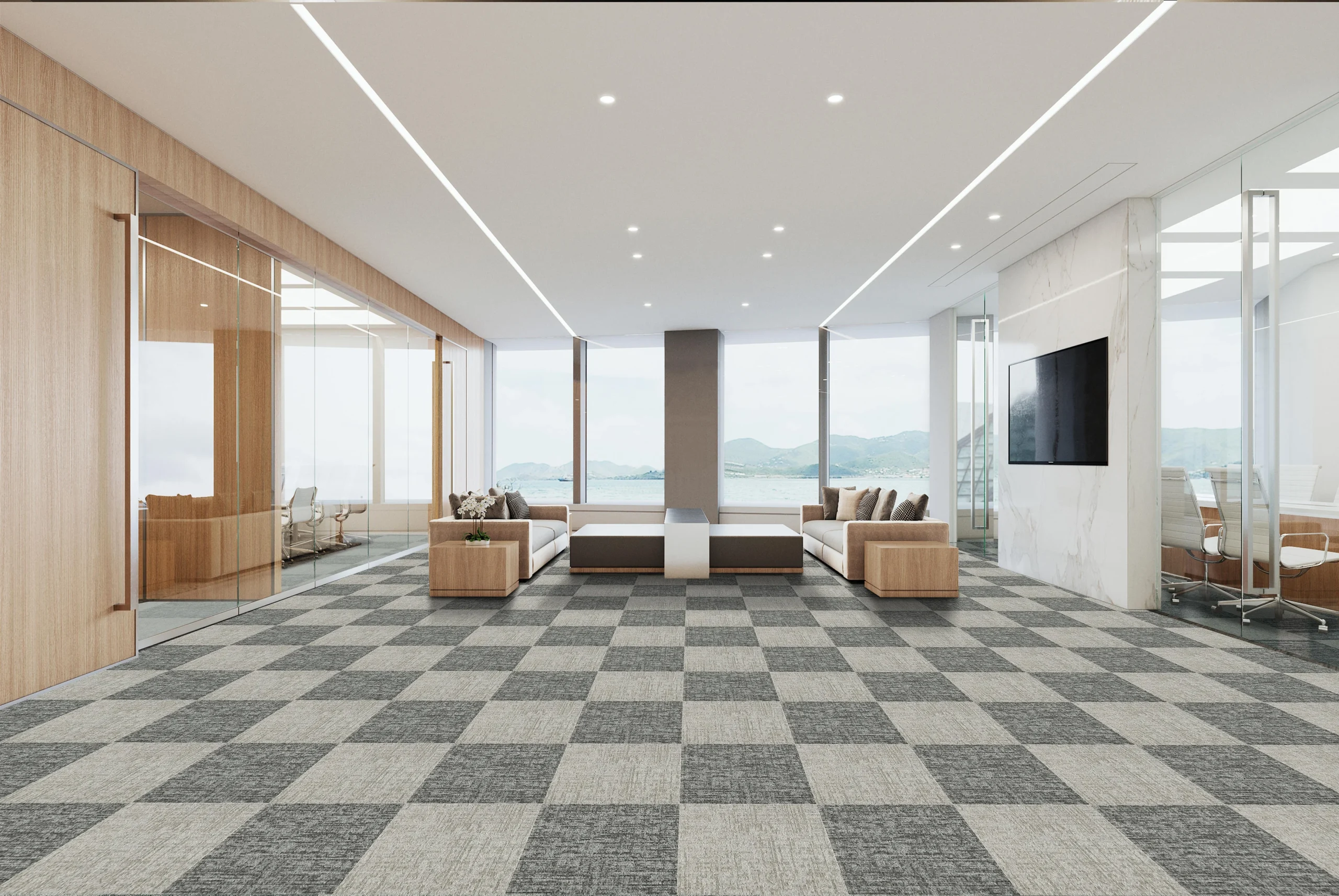 SIMPLE carpet tile main product image, front perspective
