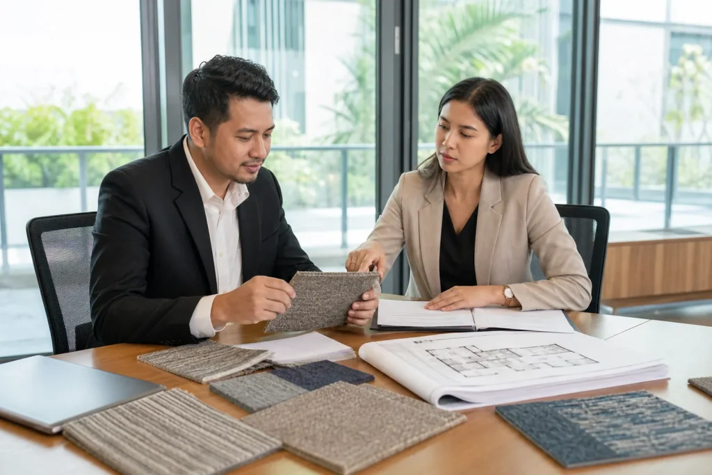 Commercial carpet quotation review