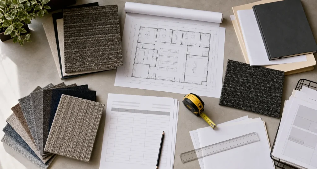 Commercial carpet RFQ preparation