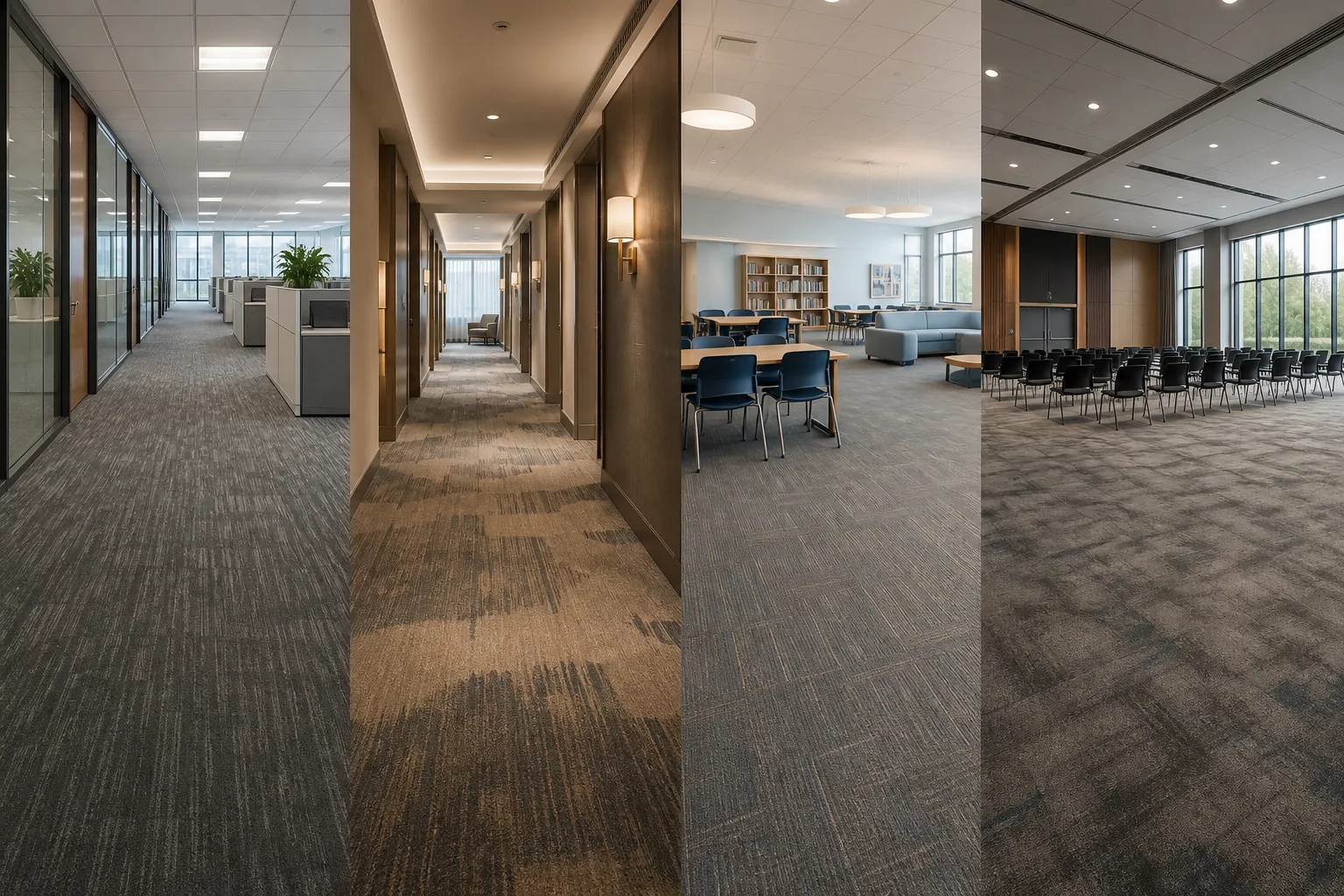 Commercial carpet for offices hotels education and public buildings